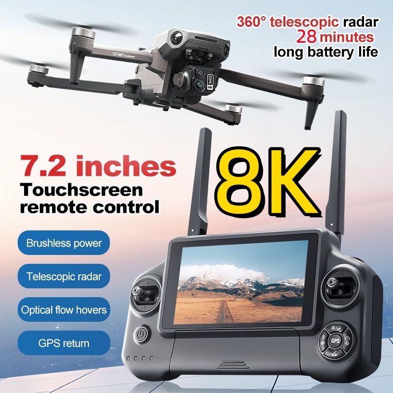 Gps Module Drone - 8K 3축 짐벌 브러시리스 7.2인치 터치스크린