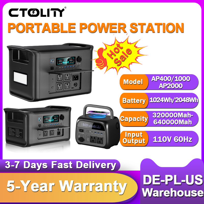 Drone Xl Rc - CTOLITY 2400W 휴대용 발전소 1800W 발전기