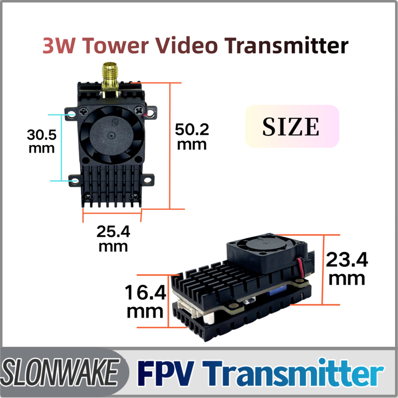 Drone Rc Controller And Receiver - SLONWAKE 5.8G 3000mW 시뮬레이션 VTX FPV