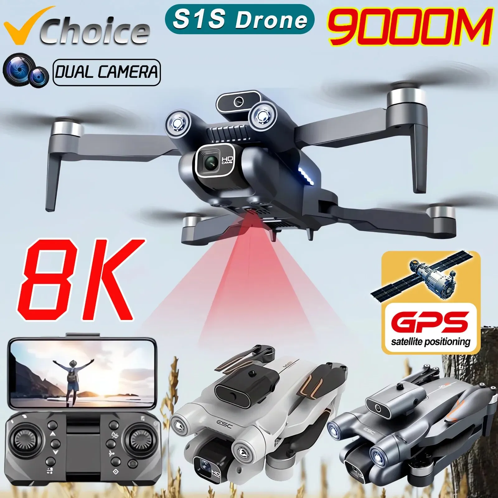전문 브러시리스 모터 드론 카메라, 장애물 회피 HD  - Gps Module Drone 리뷰 및 가격