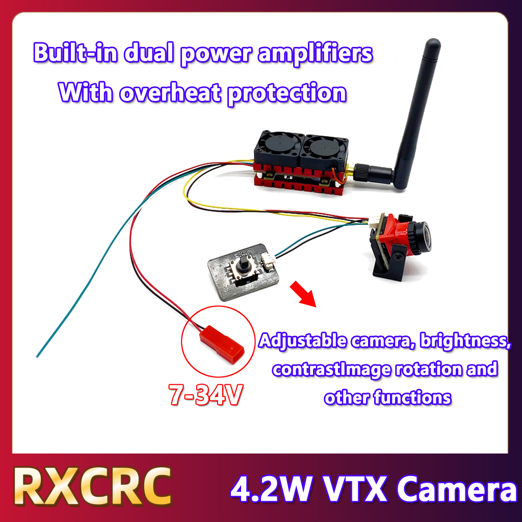 RXCRC 5.8G 48CH 4.2W 고출력 VTX 송 - Drone Rc Controller And Receiver 리뷰 및 가격