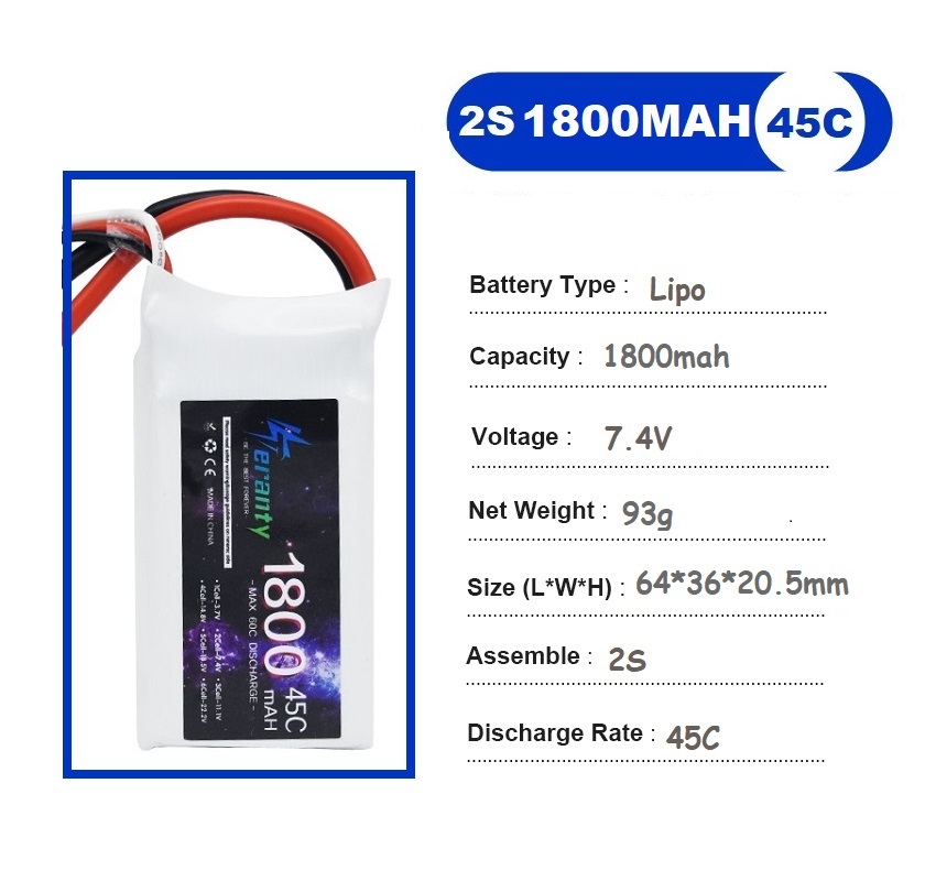 2PCS 7.4V Lipo 2S 배터리 1500mah/ - Drone Rc2 리뷰 및 가격