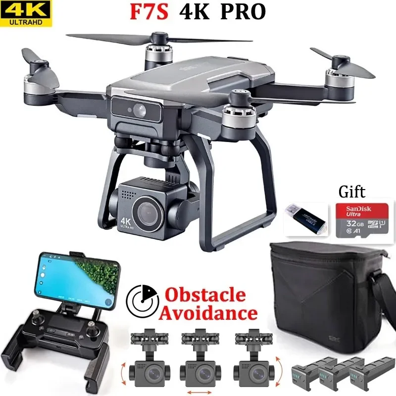 SJRC F7s 4K 프로 드론, 장애물 회피 드론,  - Gps Module Drone 리뷰 및 가격