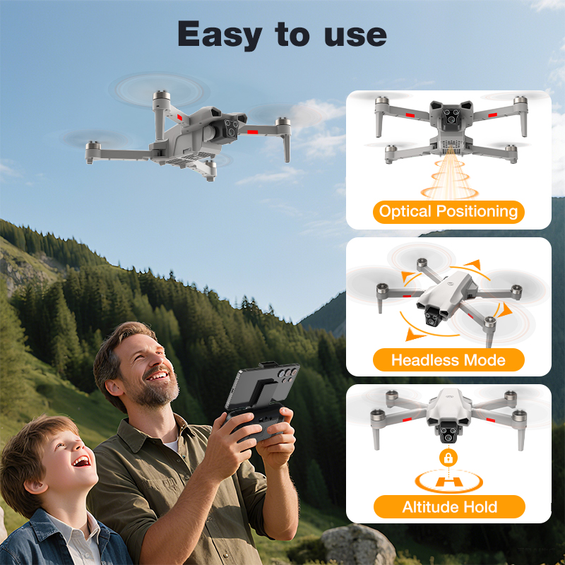 새로운 핫 L017 프로 드론 브러시리스 3D 롤 36 - Gps Module Drone 리뷰 및 가격
